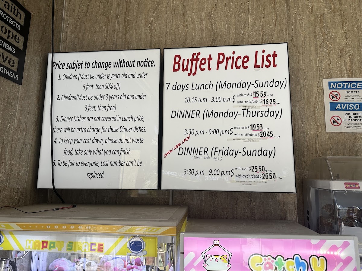 Buffet at Asia Menu 8