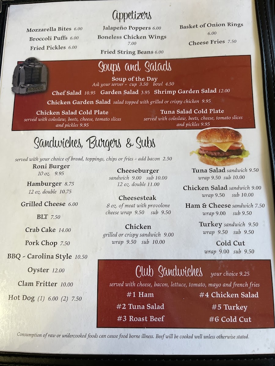 Exmore Diner Menu 7