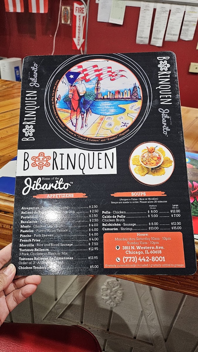Borinquen Menu 4