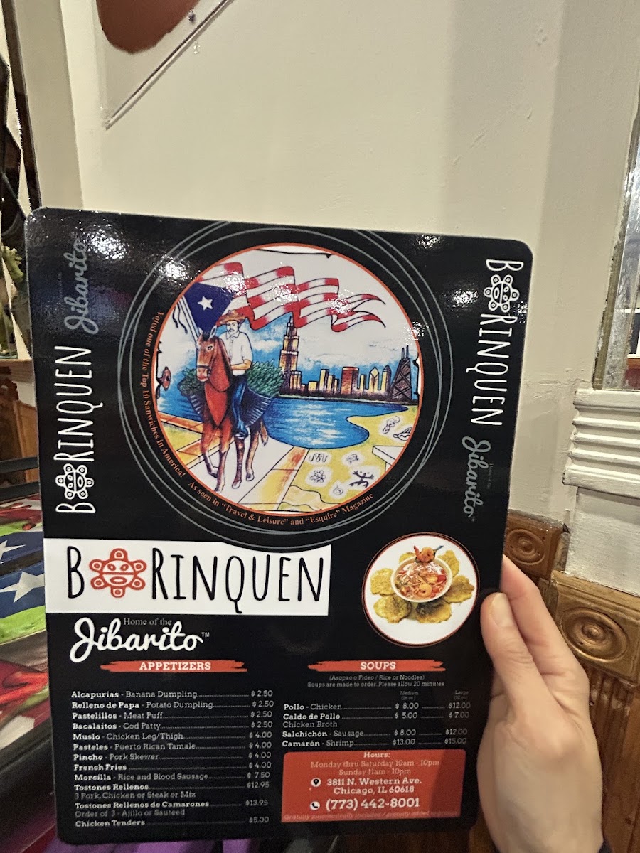 Borinquen Menu 6