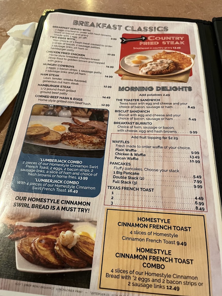 Iggy's Diner Menu 9