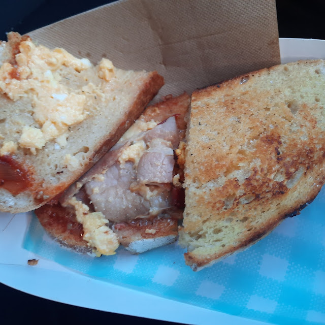 Egg and Bacon Toasted Sandwich
