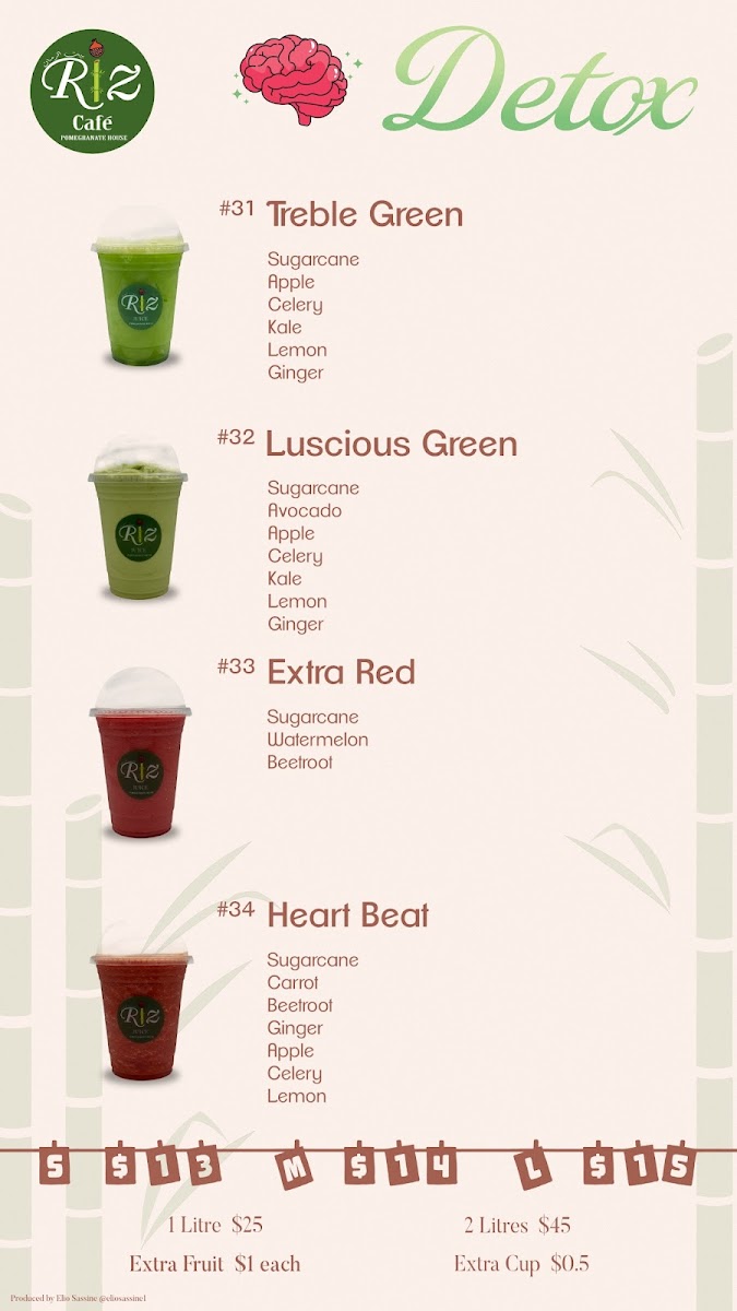 Riz Cafe Menu 2