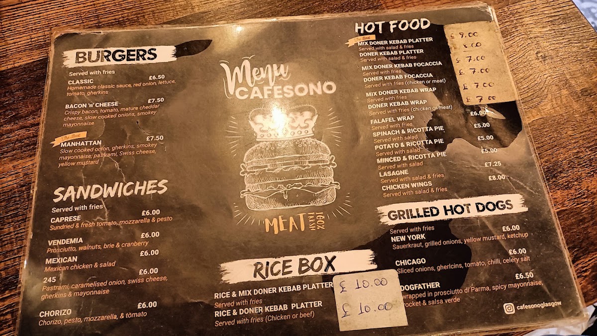 Cafe Sono Menu 5
