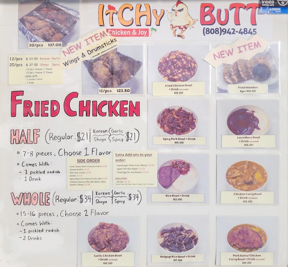 Itchy Butt Menu 4