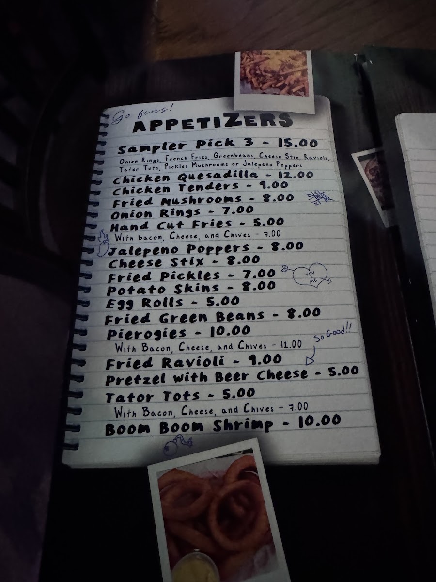 Keywest Bar Menu 1