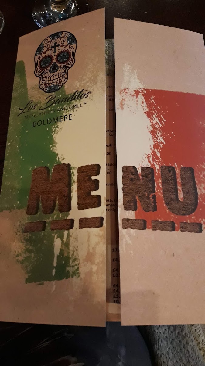 90 Boldmere Menu 9