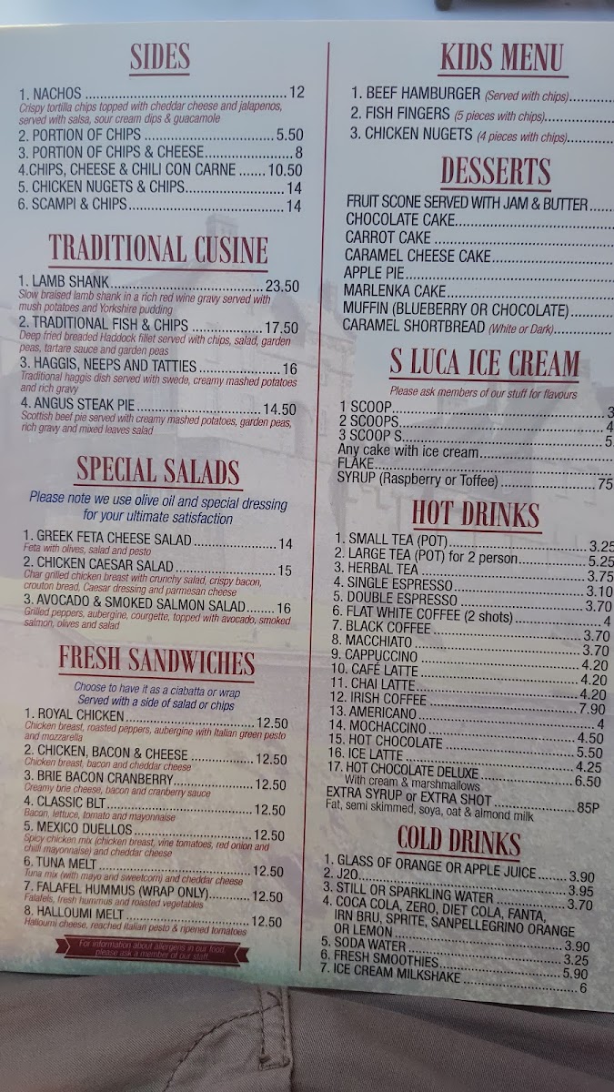 Alba Bistro Menu 10