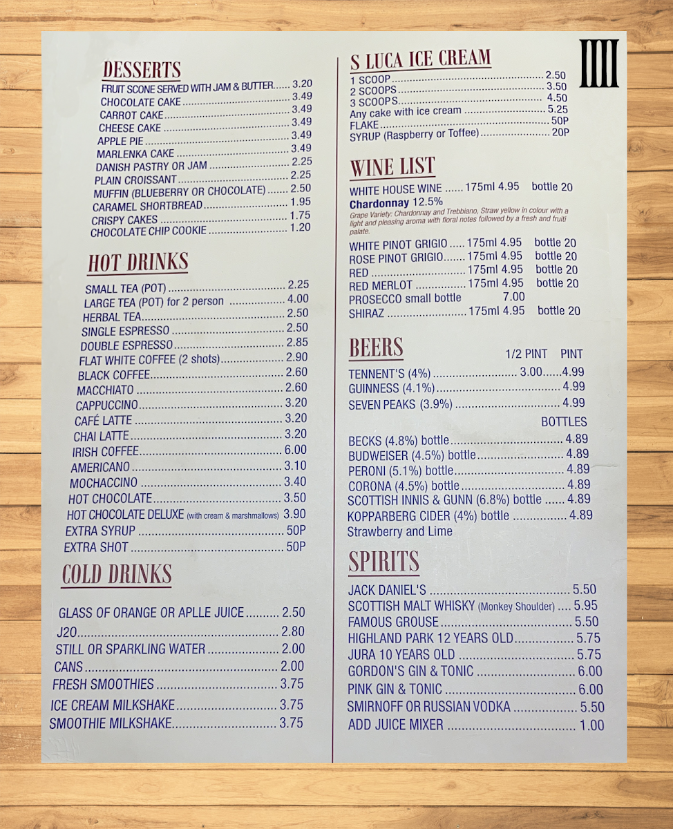 Alba Bistro Menu 7