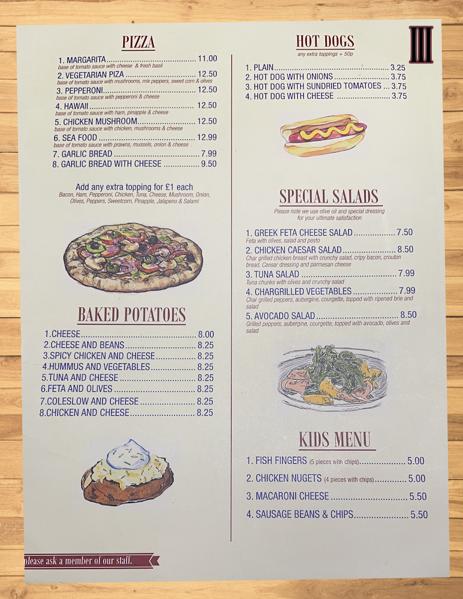 Alba Bistro Menu 9