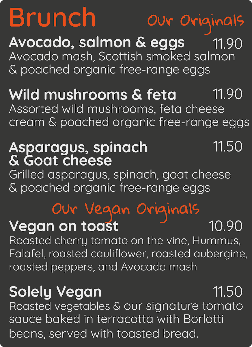 CaféGenic Menu 1