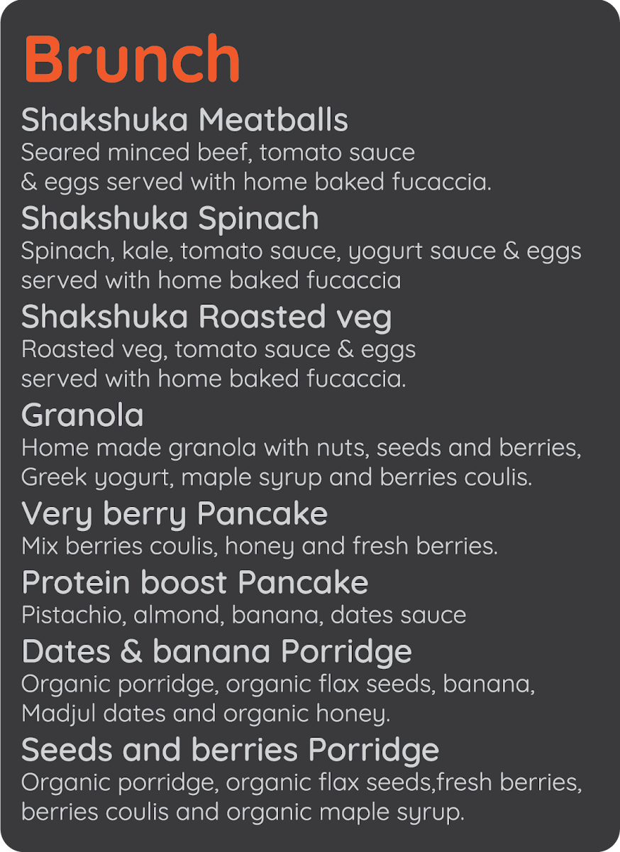 CaféGenic Menu 2
