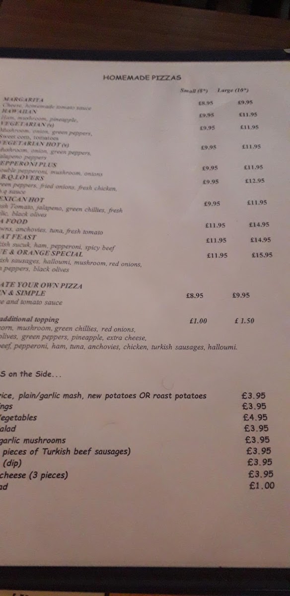 Blue & Orange Menu 2