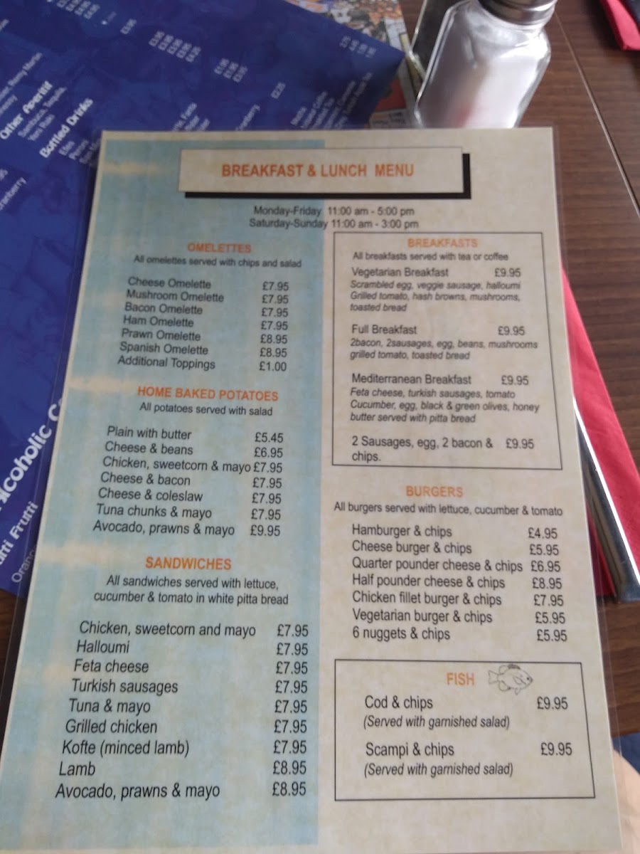 Blue & Orange Menu 7