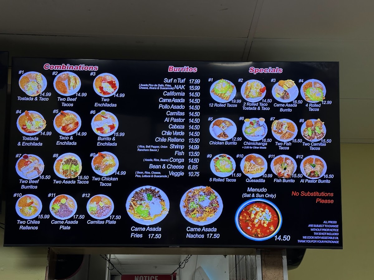 Los Jilbertos Taco Shop Wildomar Menu 3