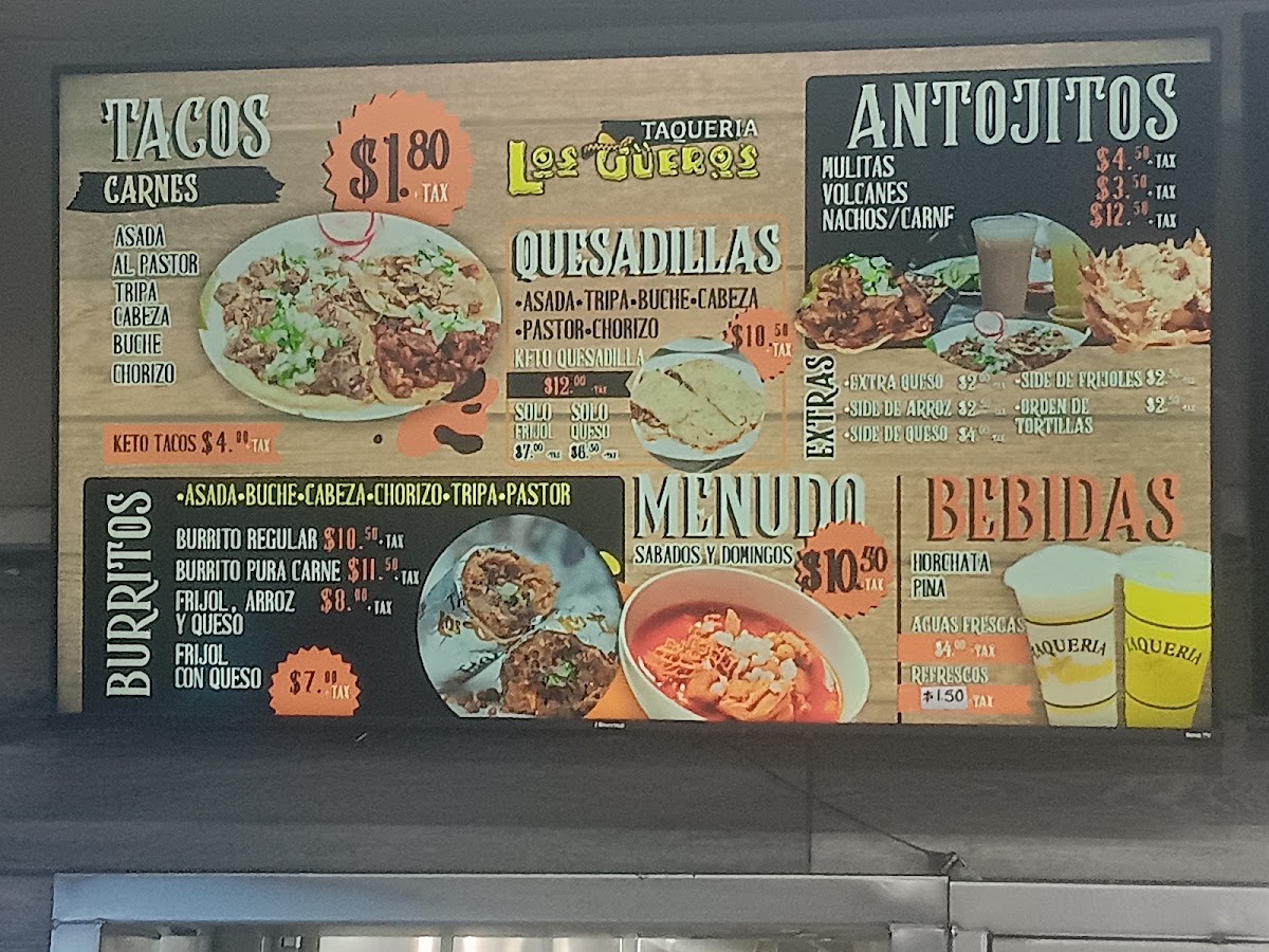Taqueria Los Gueros #1 Menu 2