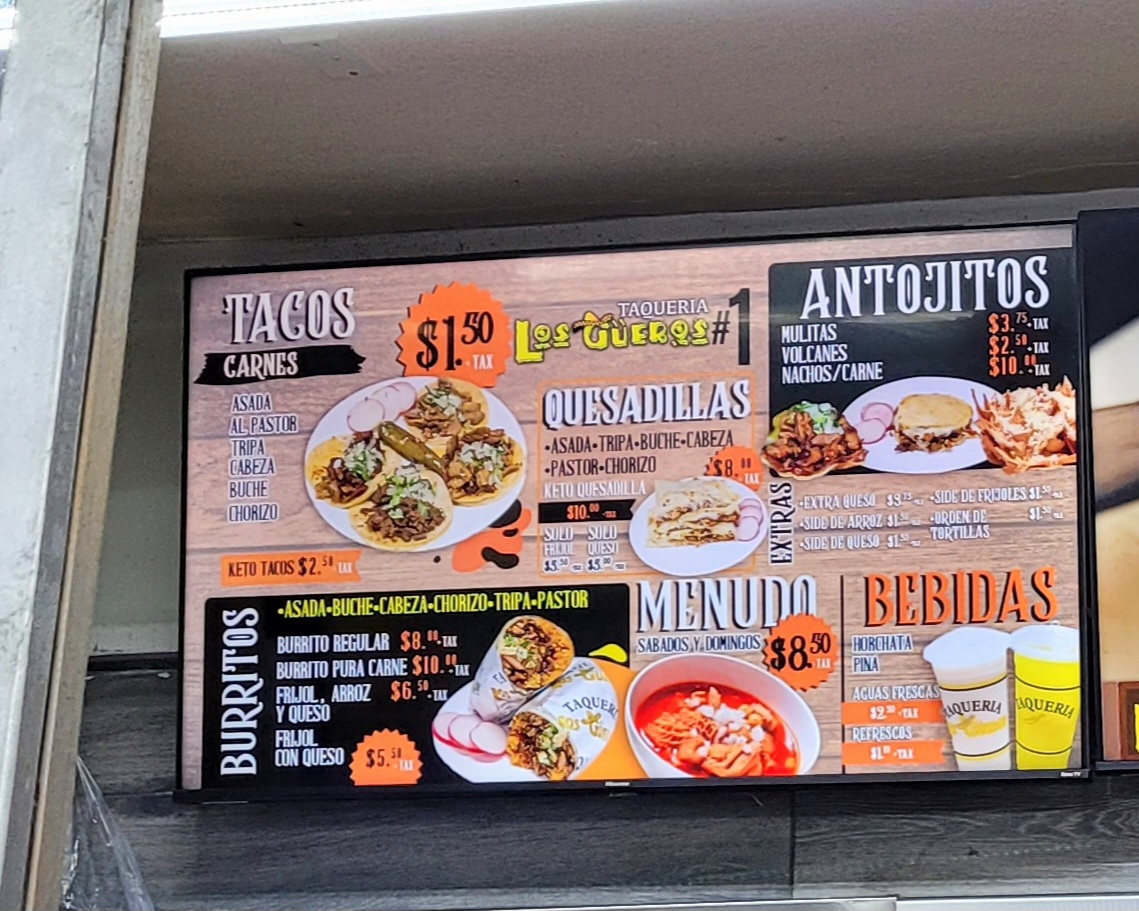 Taqueria Los Gueros #1 Menu 8