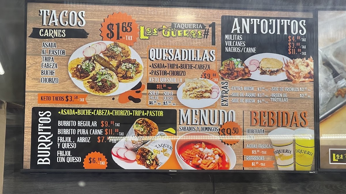 Taqueria Los Gueros #1 Menu 9