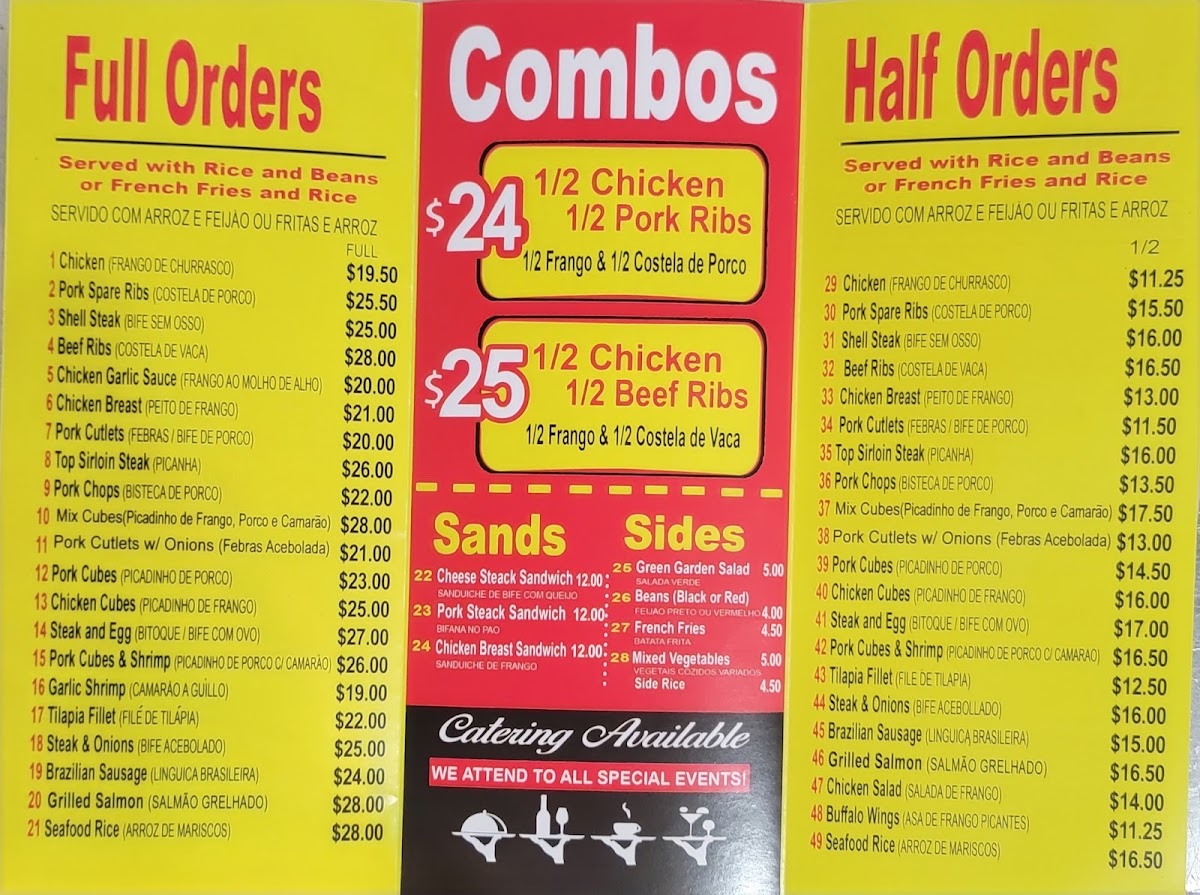 Wilson Ave BBQ Menu 1