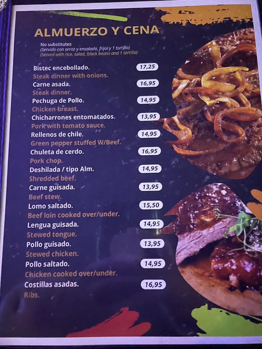 Irene's Pupusas Menu 2