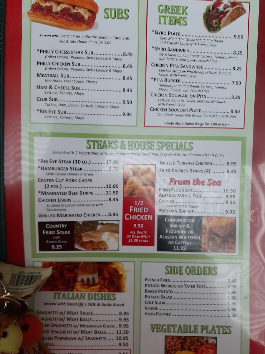 66 Diner Menu 9