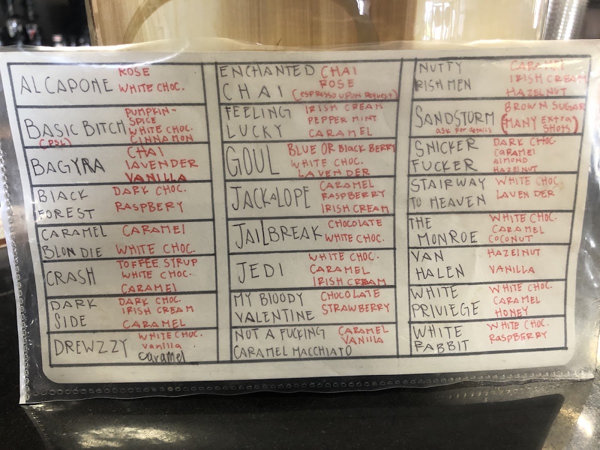 Rise & Grind Coffee Menu 10