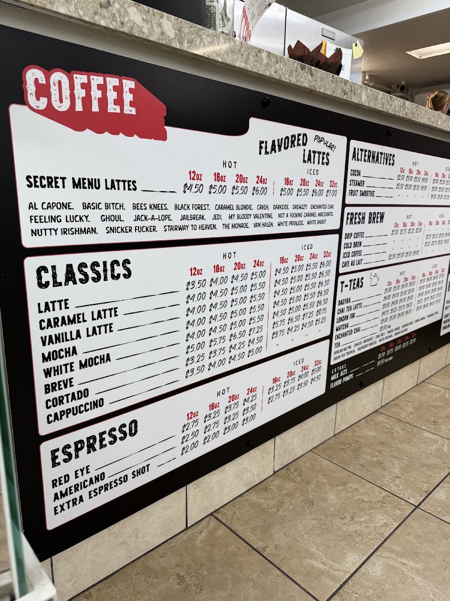 Rise & Grind Coffee Menu 5