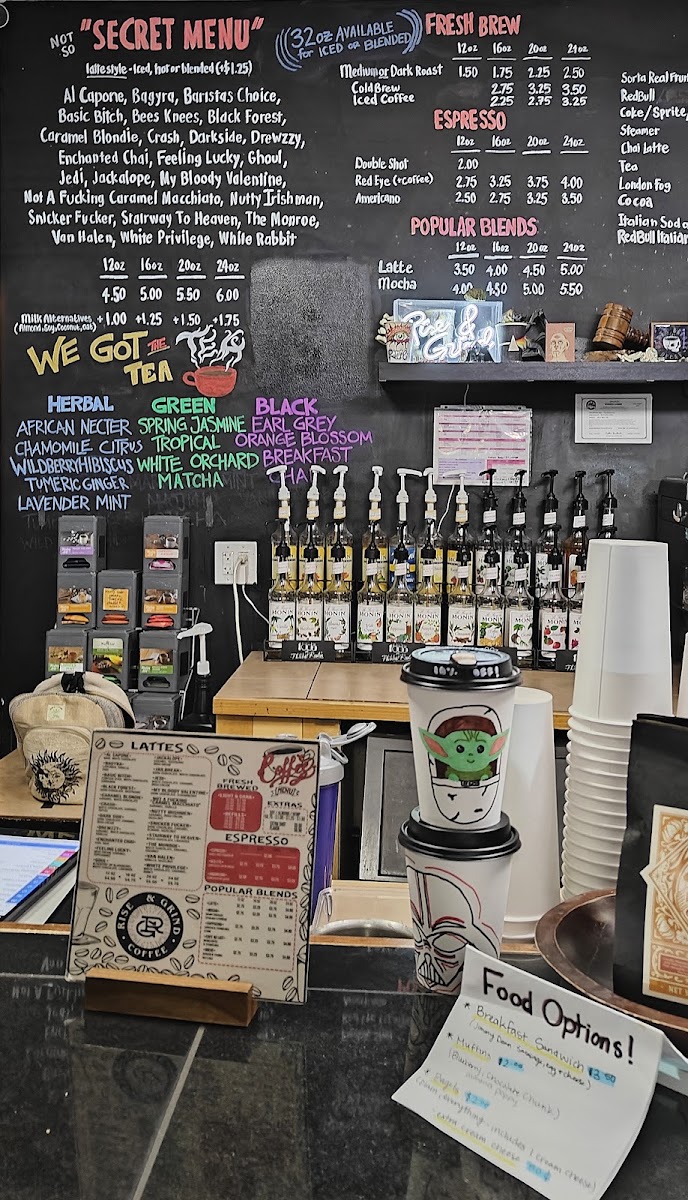 Rise & Grind Coffee Menu 7