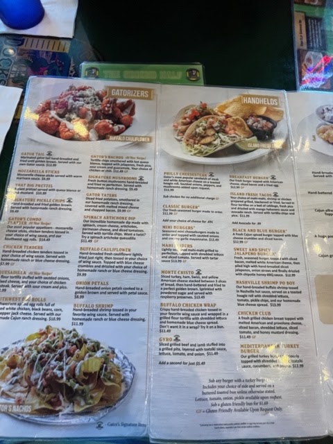 Gator's Dockside Ocala Menu 2