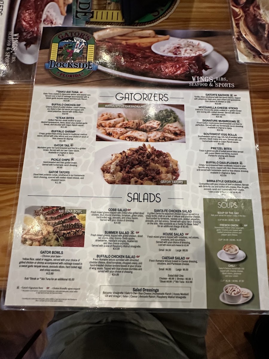Gator's Dockside Ocala Menu 3