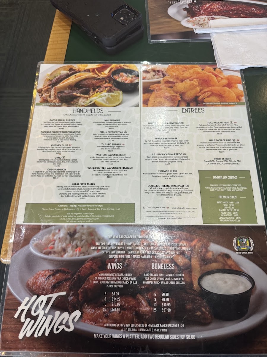Gator's Dockside Ocala Menu 5