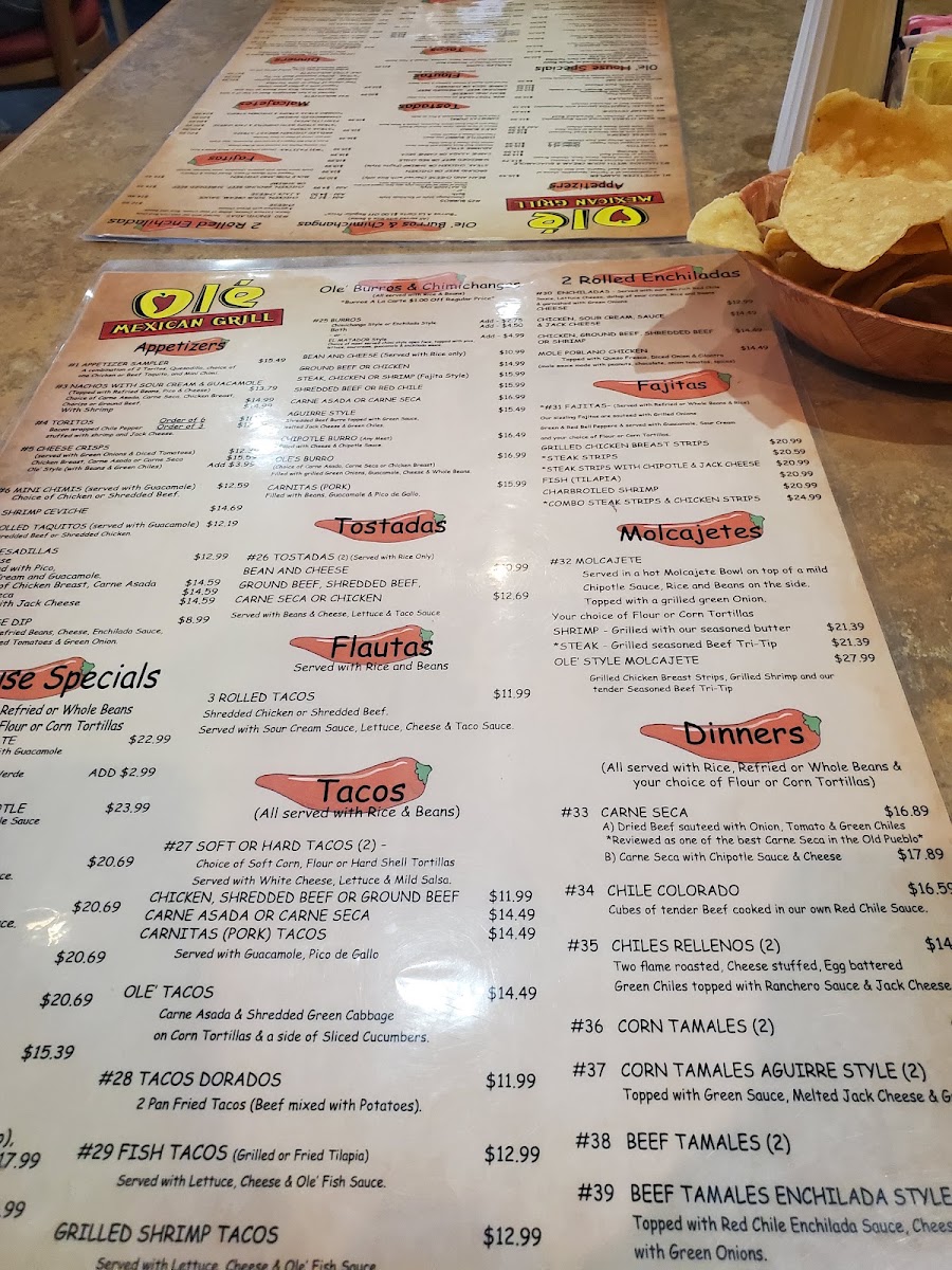 Ole' Mexican Grill Menu 2