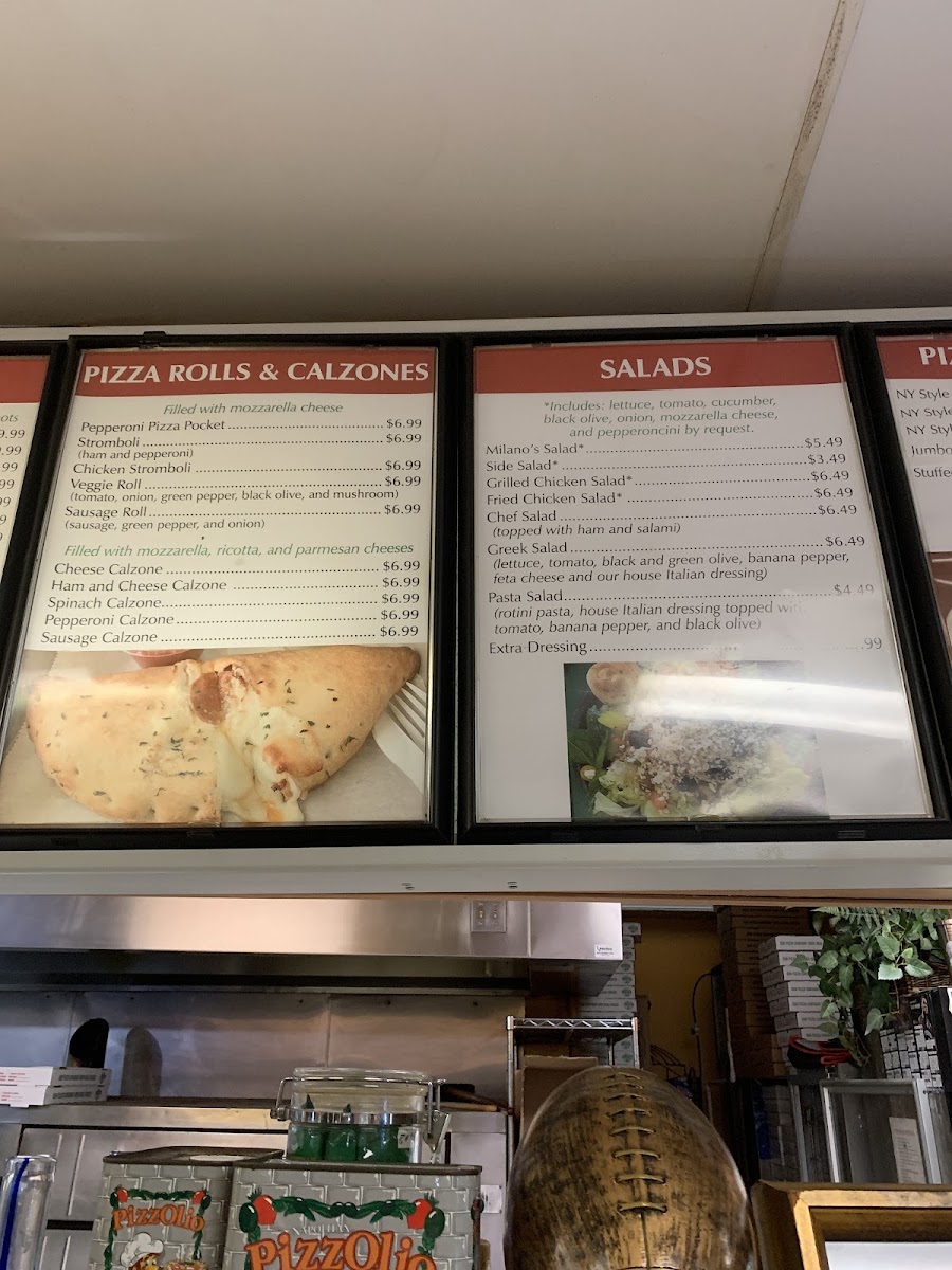 Milano's N.Y. Pizza Menu 7