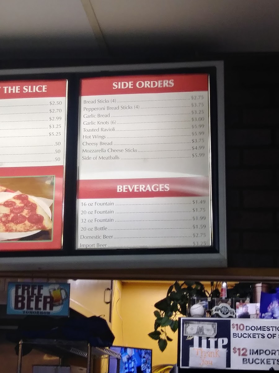 Milano's N.Y. Pizza Menu 8