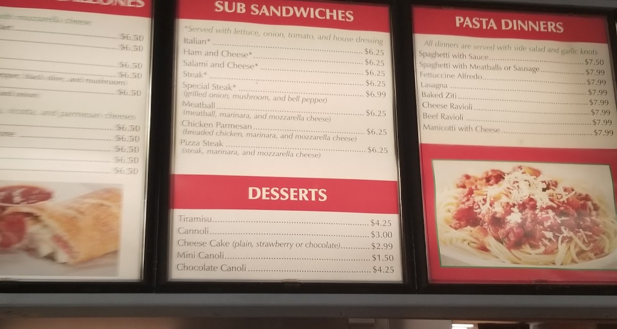 Milano's N.Y. Pizza Menu 9