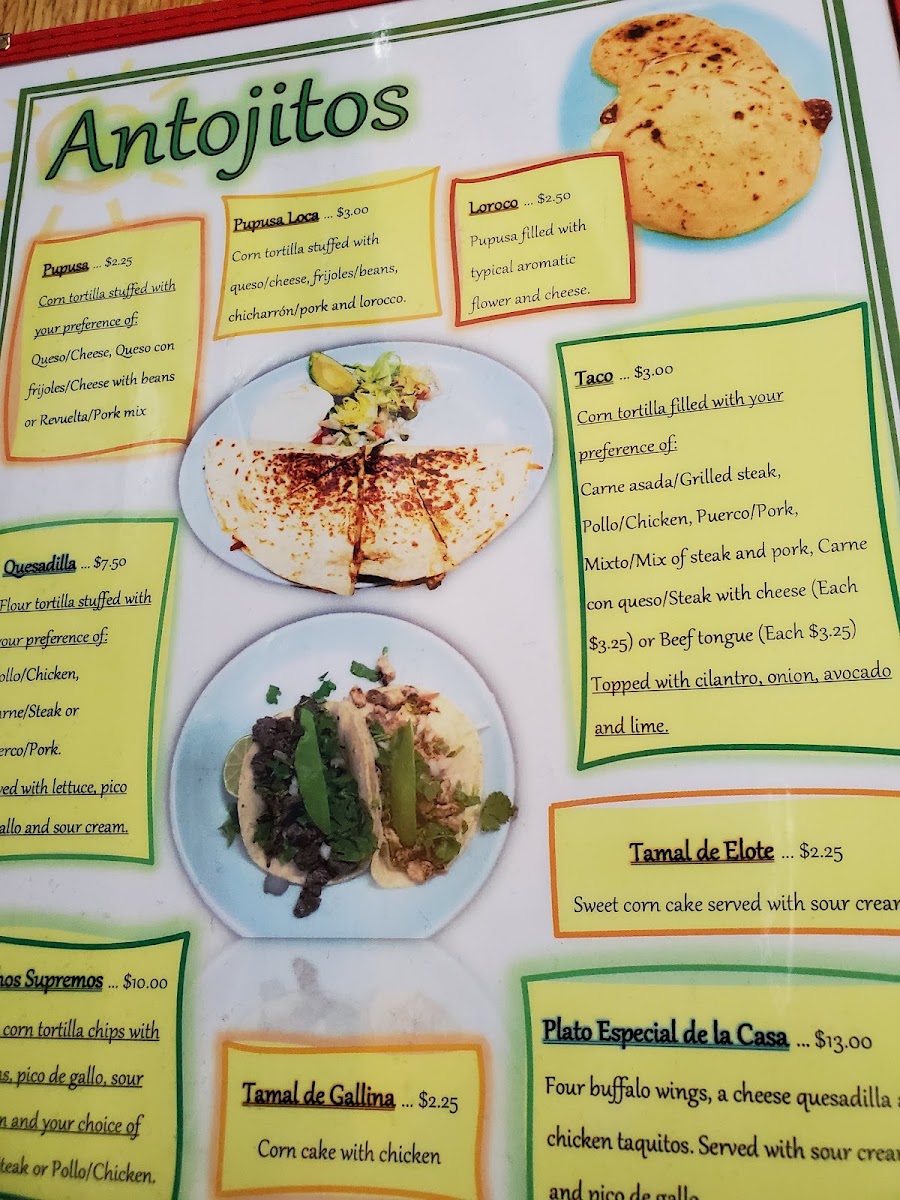 El Mirador Menu 3