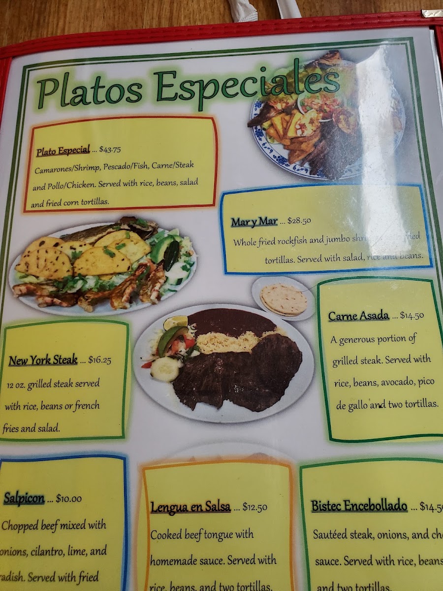 El Mirador Menu 4