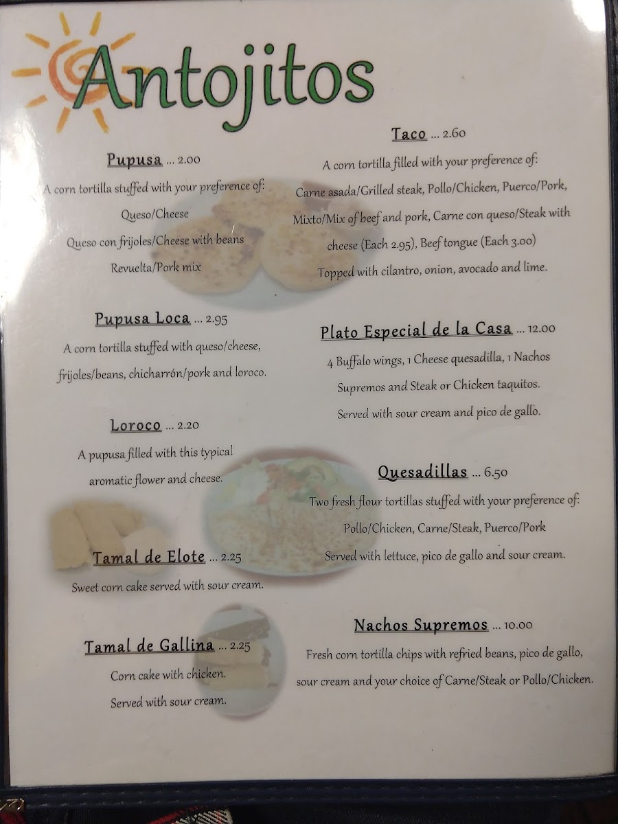 El Mirador Menu 5