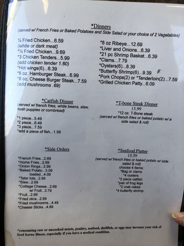 Paul & Jackie's Country Kitchen Menu 7