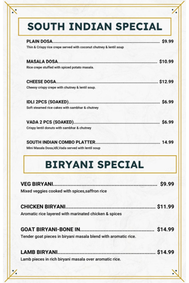 Cafe 23 – Indian Street Food Menu 5