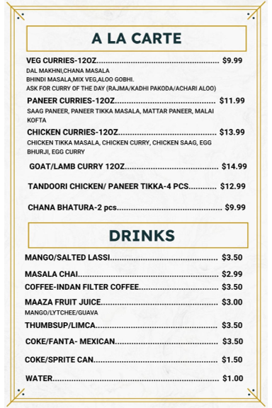 Cafe 23 – Indian Street Food Menu 6