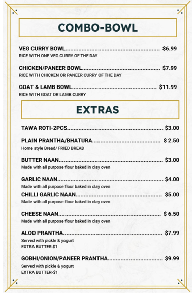 Cafe 23 – Indian Street Food Menu 7