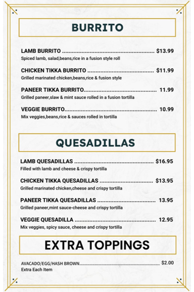 Cafe 23 – Indian Street Food Menu 8
