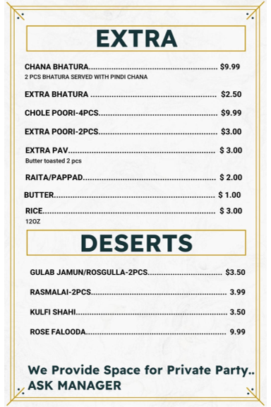Cafe 23 – Indian Street Food Menu 9