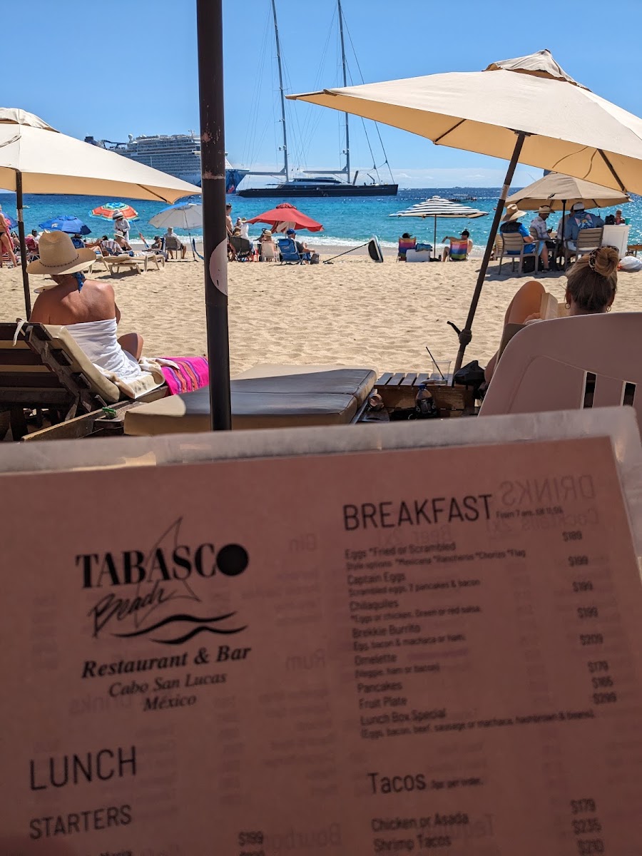 Tabasco Beach Menu 9