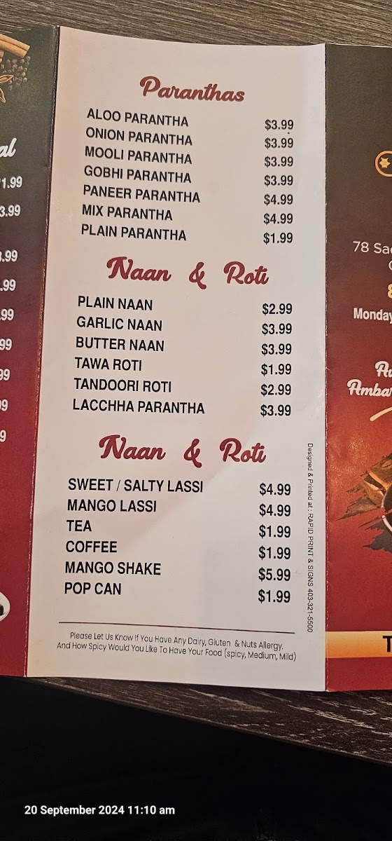 Ambarsariya kitchen + Grill Menu 7