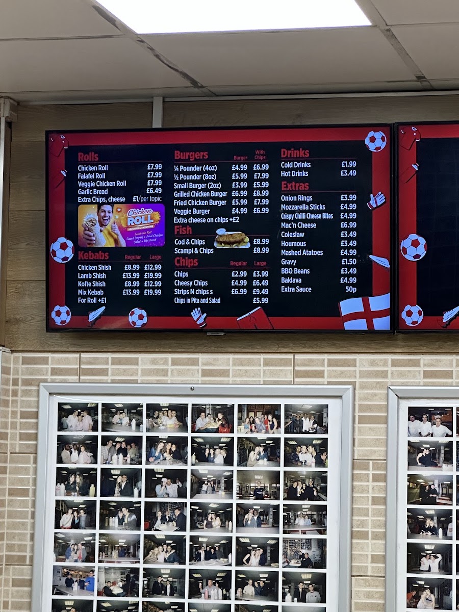 H&H Fried Chicken and Kebabs Menu 1
