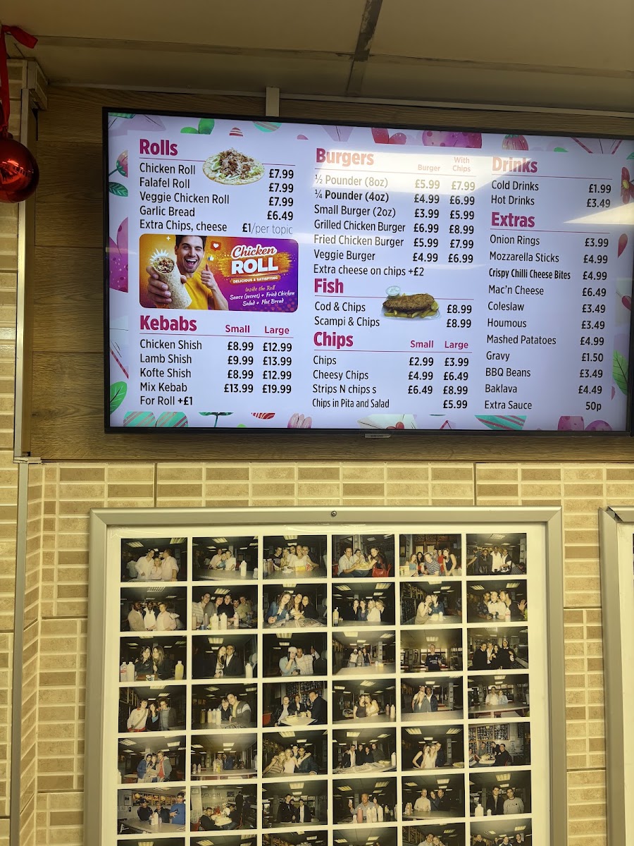 H&H Fried Chicken and Kebabs Menu 2