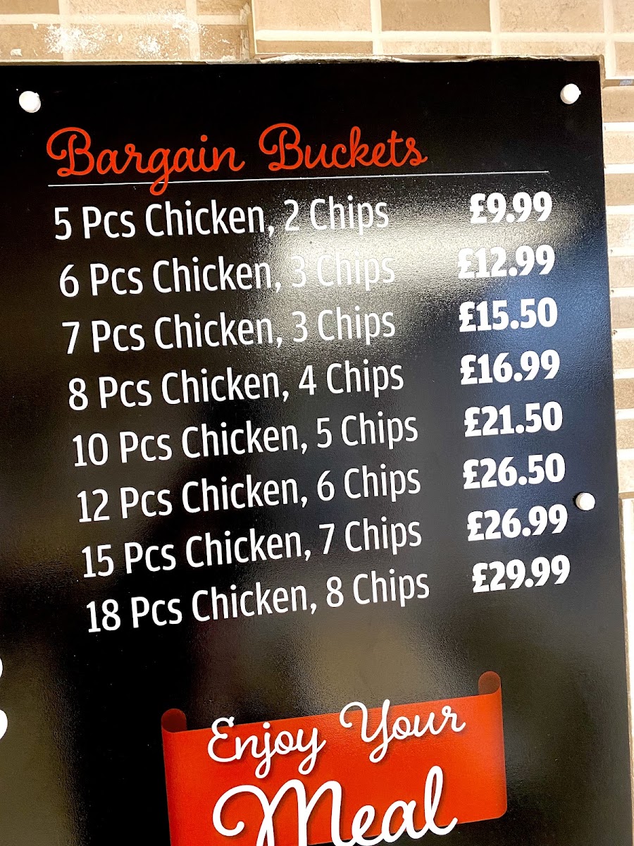 H&H Fried Chicken and Kebabs Menu 3