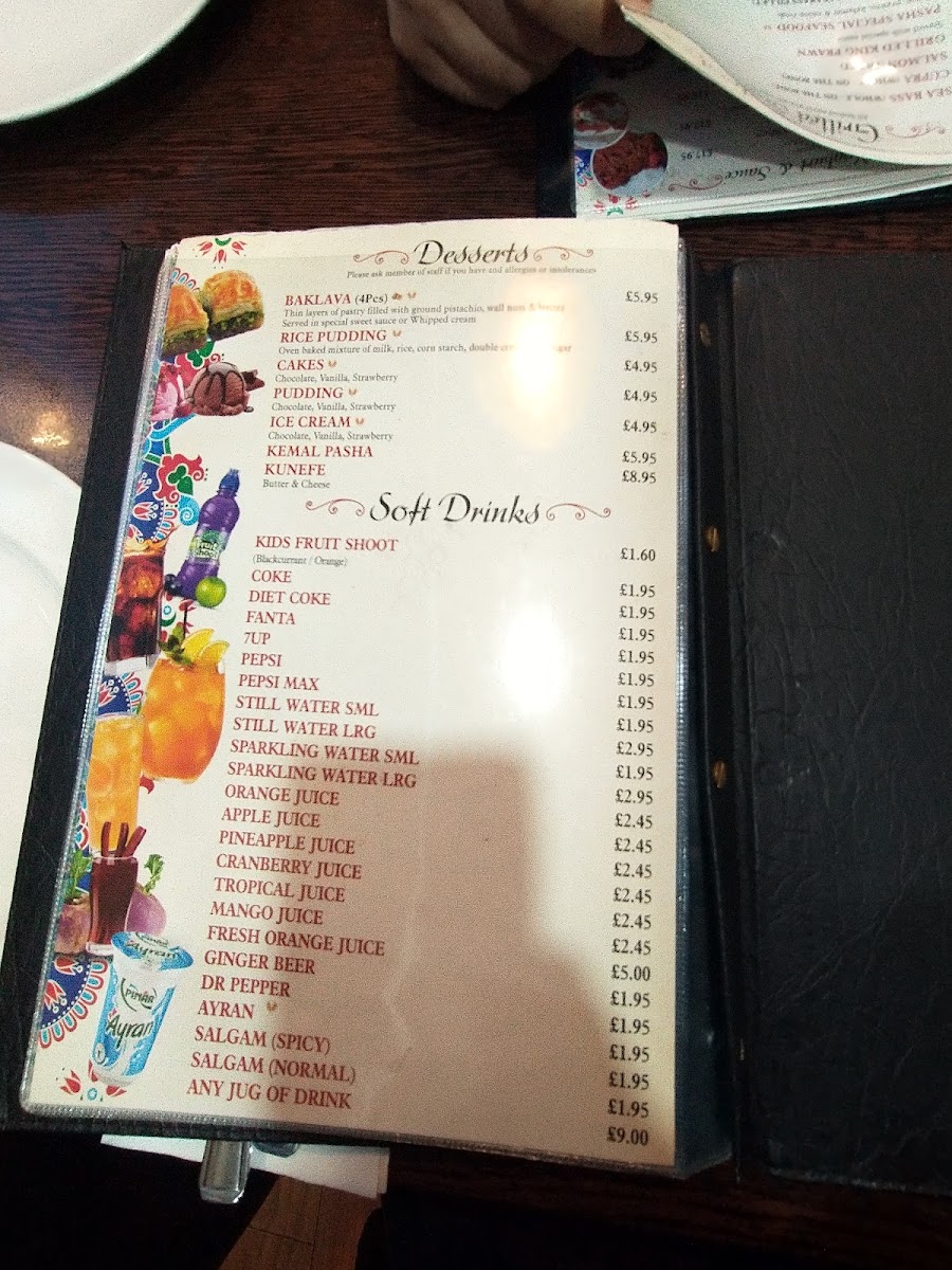 Kemal Pasha Menu 10